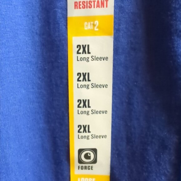 Carhartt Men's 2XL Flame Resistant Force Loose Fit Lightweight Long-Sleeve - Picture 2 of 4